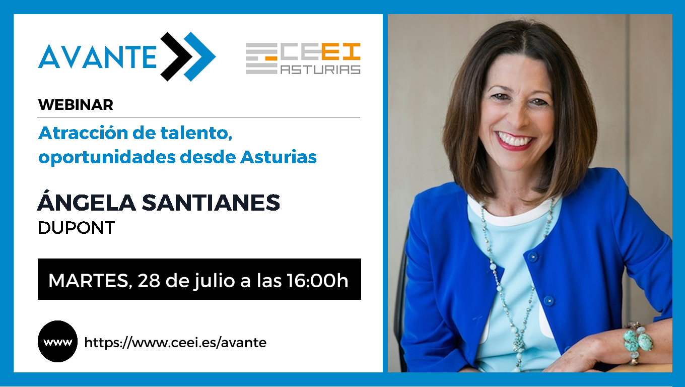 Imagen Webinario (AVANTE) - Atracción de talento, oportunidades desde Asturias <br />Ángela Santianes - DUPONT