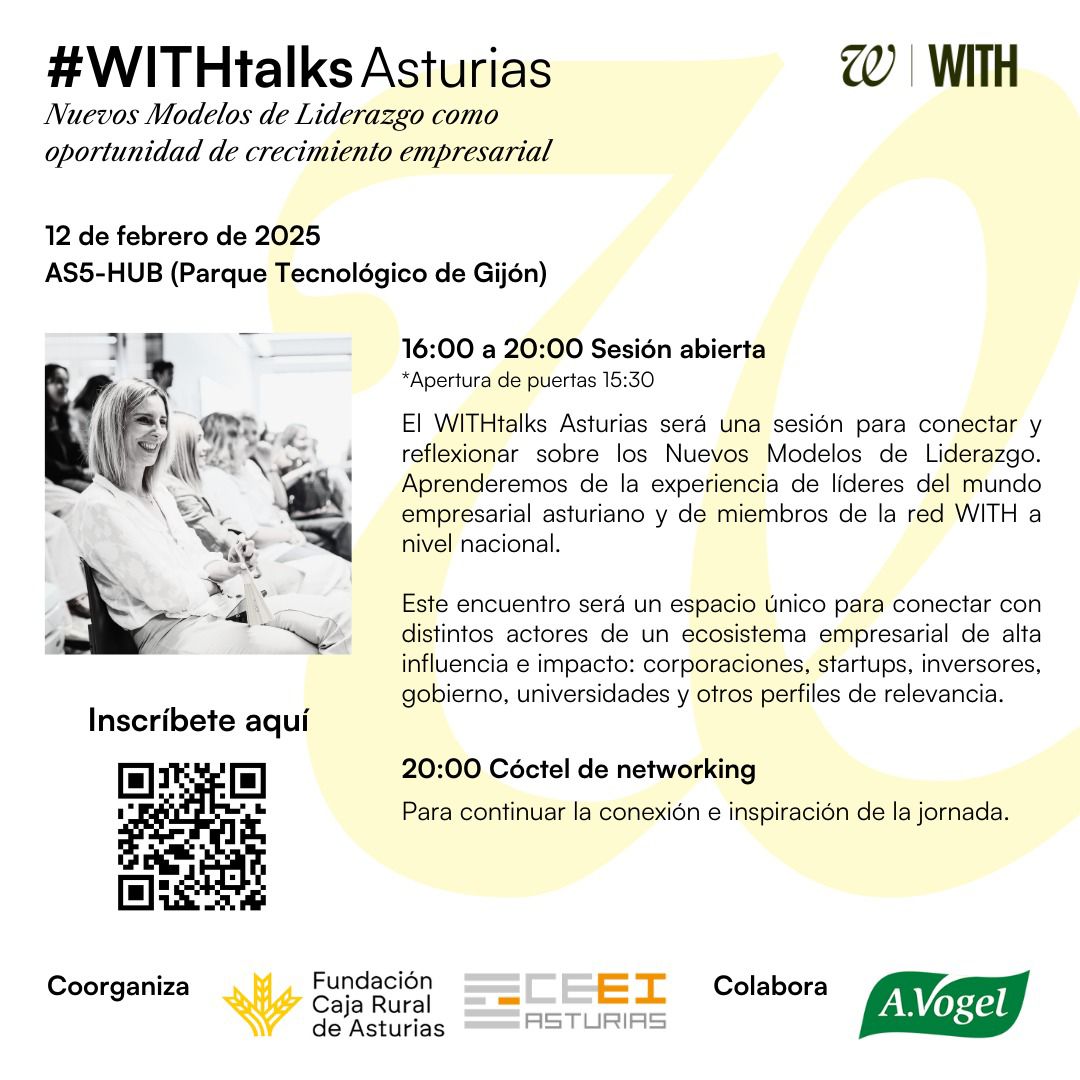 Imagen #WITHtalksAsturias Nuevos modelos de Liderazgo como oportunidad de crecimiento empresarial