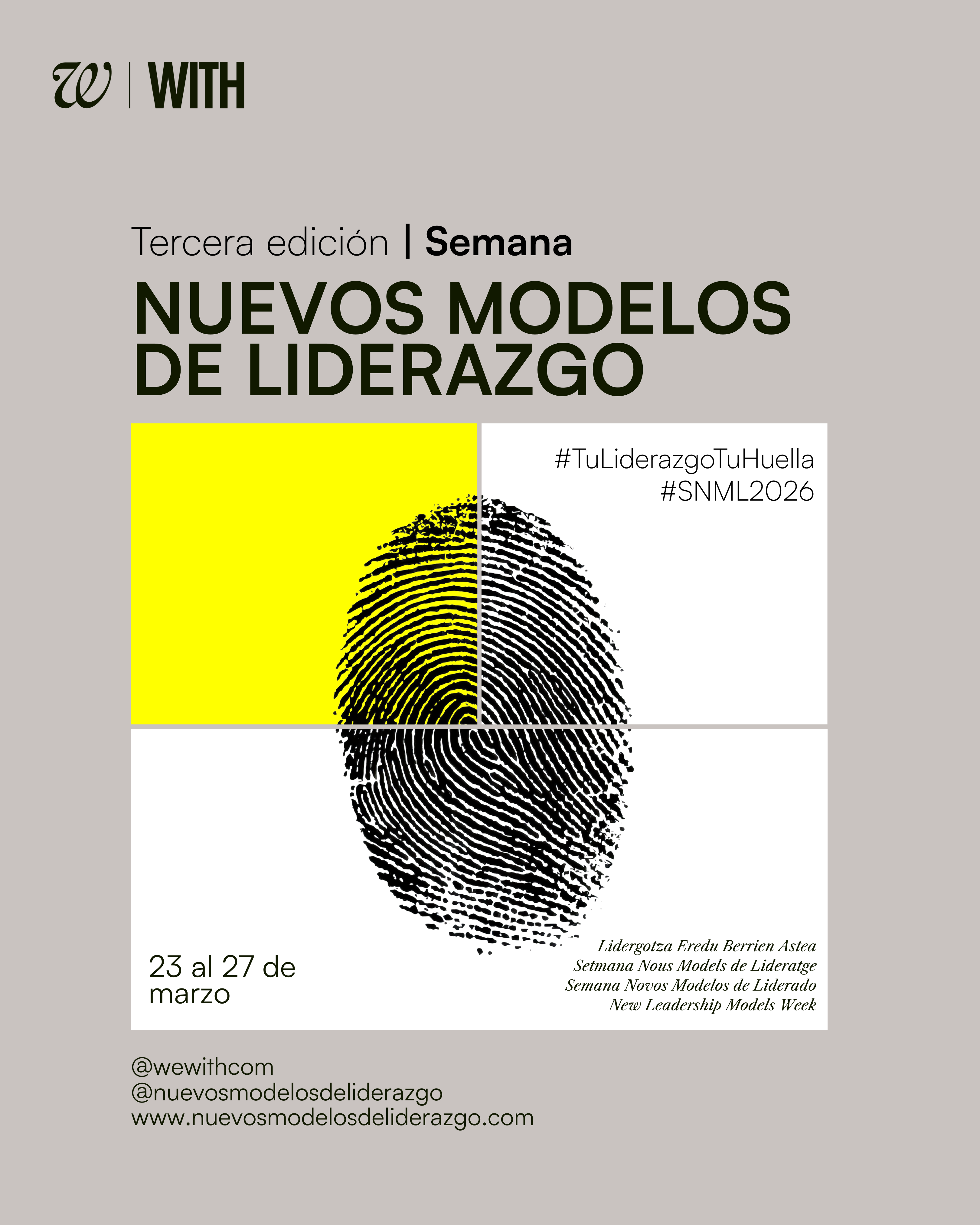 Imagen WITH organiza la Semana Nuevos Modelos de Liderazgo 