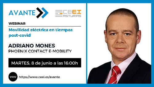 Imagen Webinario (AVANTE) - Movilidad eléctrica en tiempos post-covid.<br /> Adriano Mones - Phoenix Contact E-Mobility
