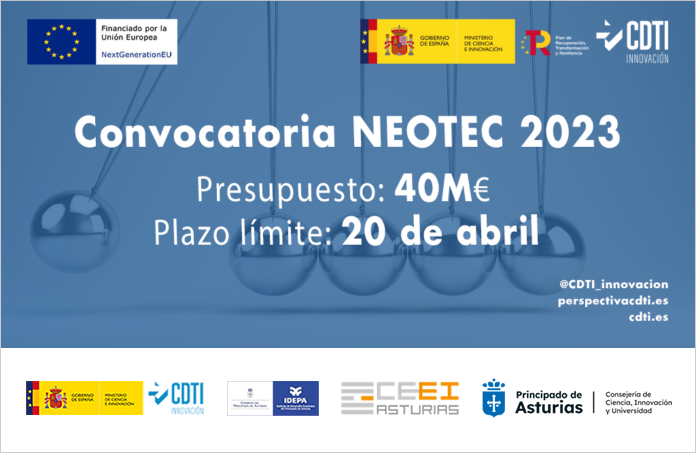 Imagen noticia:  NEOTEC 2023: convocatoria abierta