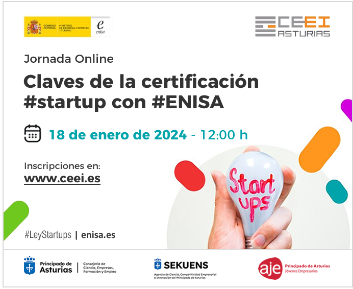 Imagen Claves de la certificación #startup con #ENISA