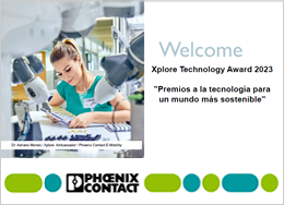 Imagen Presentación de los premios a tecnologías sostenibles “Xplore 2023” de Phoenix Contact