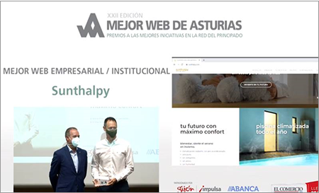 Imagen noticia:  Sunthalpy ganador del premio a la Mejor Web Empresarial
